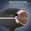 Conair INFINITIPRO BY 1875 Watt AC Motor Pro Hair Dryer, Black / Rose Gold, 1 Count