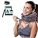 Cervical Neck Traction Device Brace - Provides Spine Alignment Support for Chronic Neck & Shoulder Pain Relief - Inflatable Stretcher Collar for Home Therapy - Improves Neck Posture - Faster Air Fill