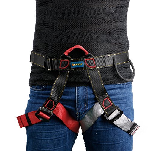 Susada Harness Seat Belts Sitting Safety Outdoor Rock Climbing Rappelling Tool with Bag (Blue)