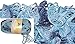 Clearance Pack of 3 Balls Metallic Dee Ruffle Scarf Yarn Mix Colors Lot (mix27)