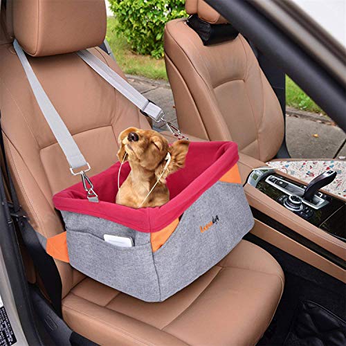 Legendog Dog Car Seat, Pet Booster Portable Travel Pet Car Seat Carrier