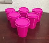 Tupperware Classic Sheer Midgets Set in Electric Hot Pink