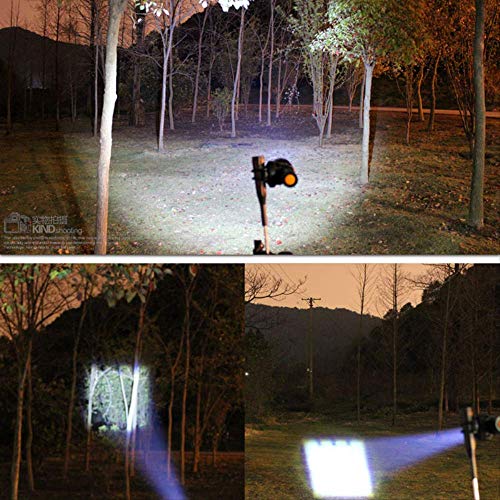 Outdoor-Scheinwerfer, helles Licht, aufladbar, ultrahell, LED, Zoom, Nacht-Angel-Lampe, Scheinwerfer, Xenon, klein – Bild 4