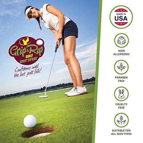 Grip & Rip Golf Grip Spray Combat Sweaty Hands on Your Golf Grips