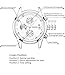 SONGDU Mens Date Multifunction Quartz Wrist Watch with Brown Calfskin Leather Band