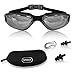 Amazon Best Rated - U-FIT Elite Swimming Goggles - Non Leaking Anti Fog UV Protection Triathlon Swim Goggles with Protection Case Ear Plugs Nose Plug for Adult Men Women Youth Kids Child