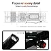 BestFire 100 Yards Super Mini Zoomable 300 Lumens CREE Q5 Green LED 3-Mode AA/14500 Battery Adjustable Focus Zoom Tactical Flashlight Red Hunting Light Cree LED Red Coyote Hog Hunting Light Lamp Torch for Hunting Fishing (Red Light)