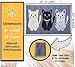 Elohas Cute Cat Feeding Waterproof Non Slip 16 * 24 inch Doormats Rug Carpet for Kitchen,Bath Room,Pet Feeding Blue