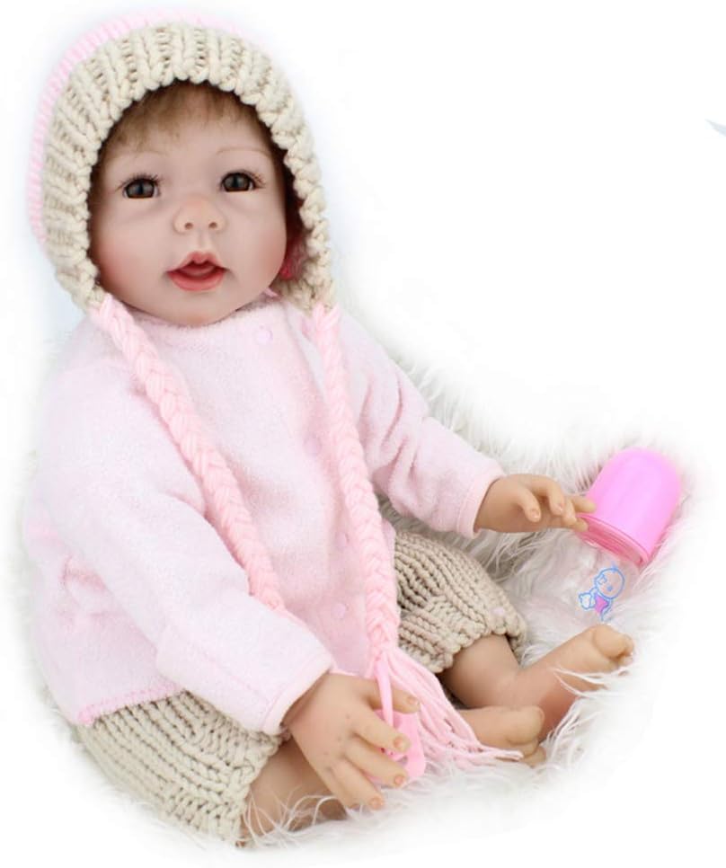 Prezzo Mr.LQ Bambola Reborn Realistica 22 Pollici 55 cm in Silicone Bambola per Abbigliamento per Neonati e Bambini,Color1,55cm Offerte