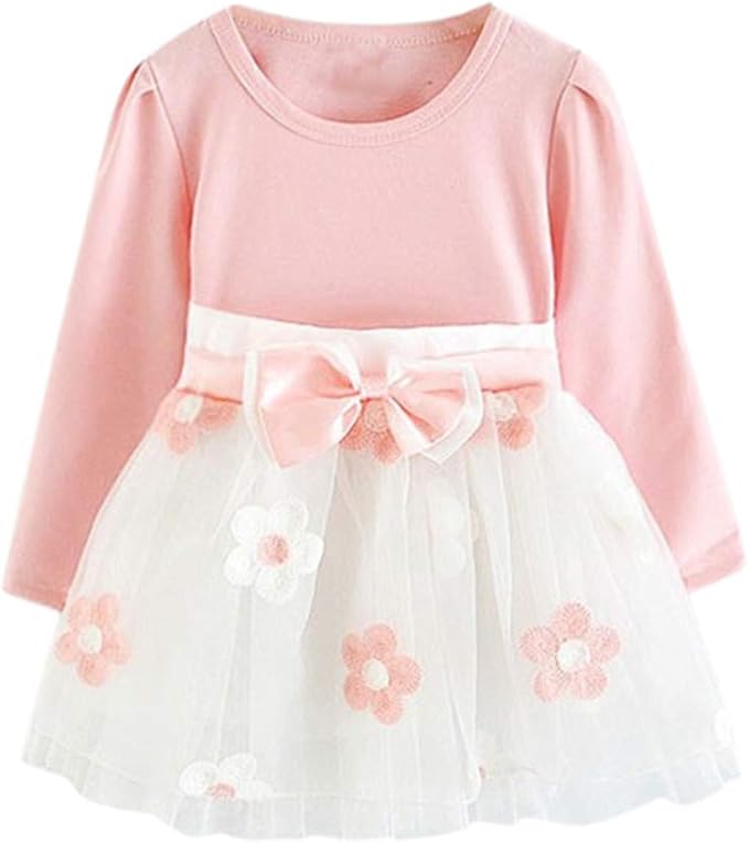 WOYAOFEI Sleeveless Baby Girl Dress for Girls Christening Birthday 6 Months 5 Years Newborn