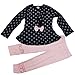 Asherangel Baby Girl Cute 2pcs Set Children Clothes Suit Top and Pants (Age(6T), Navy Dot)