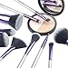 L COSMETIC(TM) Makeup Brushes Set Professional 10 Pcs Eyeshadow Lip Concealer Powder Brushes Kit Cosmetics Brush Set with Travel or Home Use ( Purple+Silver)