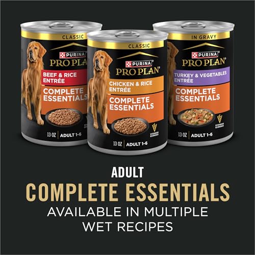 PURINA PRO PLAN COMPLETE ESSENTIALS SHREDDED BLEND CHICKEN AND RICE DOG FOOD DRY FORMULA WITH PROBIOTICS FOR DOGS – 5 LB.