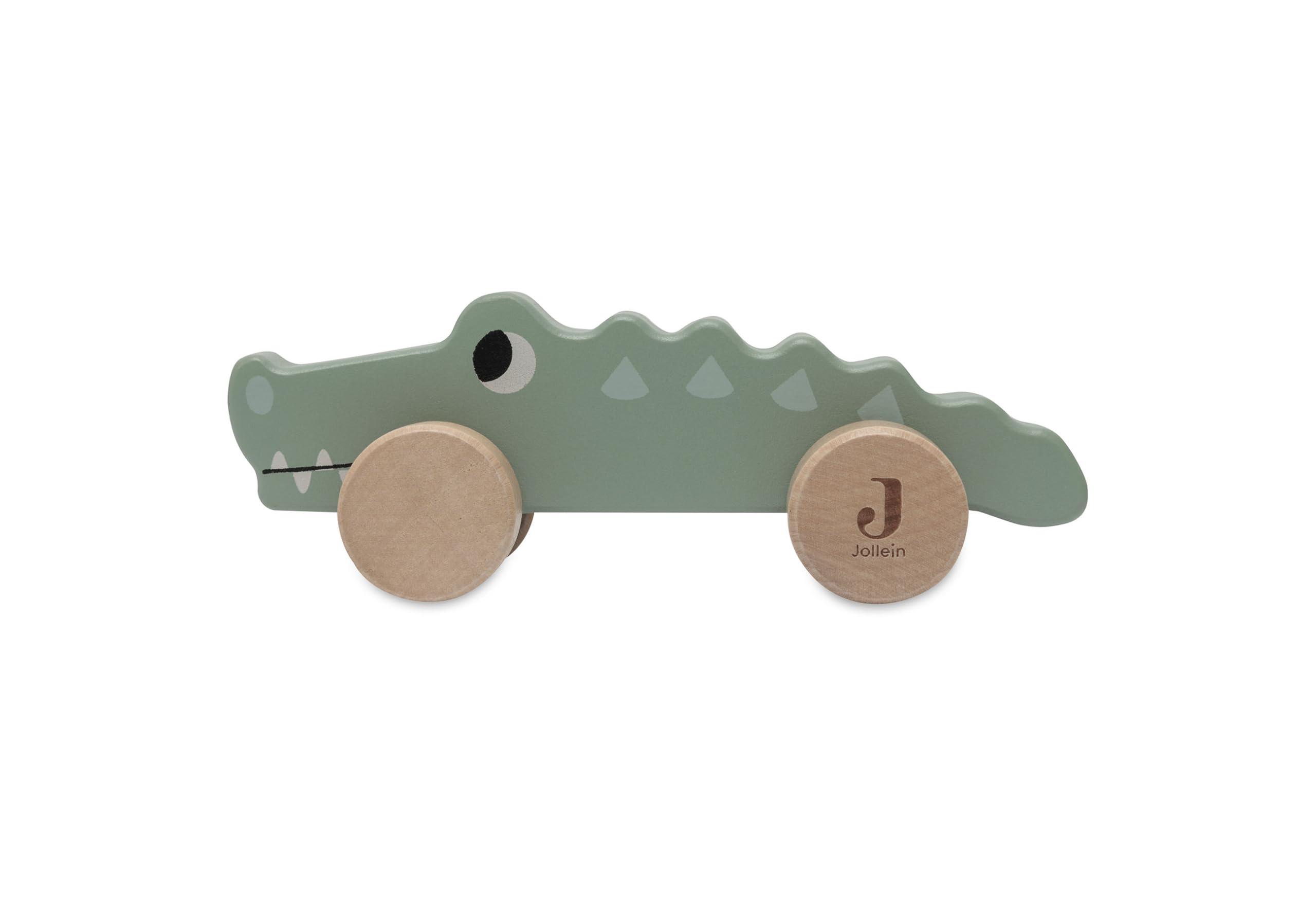 Jollein 112-001-67090 Wooden Toy on Wheels, Green