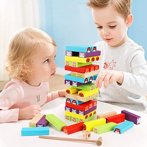 2 Lewo+Colored+Stacking+Building+BlocksTower