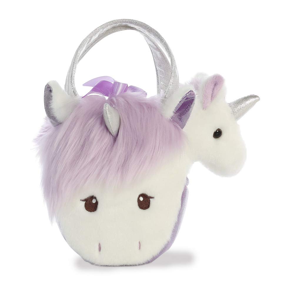 AURORA Fancy Pal Heather Unicorn Purple 8In 32857 White/Purple