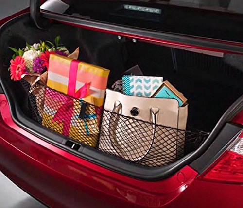 Zento Deals Black Mesh Net Hammock Cargo Storage Vehicle Organizer Premium Quality