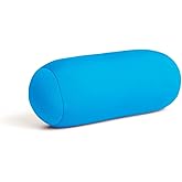 Travel Fanatics Mini Microbead Pillow – 3.5"x8" Small Neck Pillow for Travel, Airplane, Car – Squishy Support for Neck, Back, Legs, Knees, Arms – Ideal for Surgery Recovery – Blue