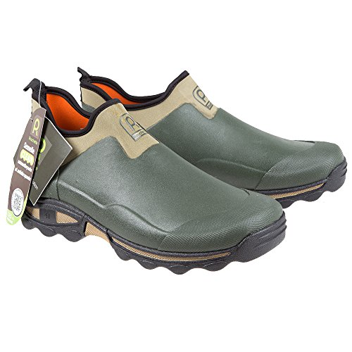 Rouchette Unisex Slip On Gardening Shoes, Green, Clogs For Garden Work