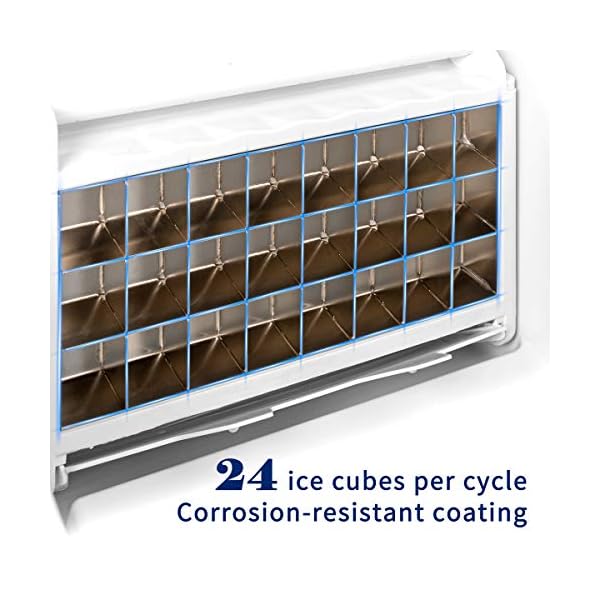 EUHOMY Countertop Ice Maker Machine, 40Lbs/24H Auto SelfCleaning, 24