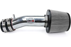 HPS Performance Polish Shortram Air Intake Kit Cool Ram Compatible for 2004-2008 Acura TL 3.2L 2007-2008 TL Type-S 3.5L 2003-