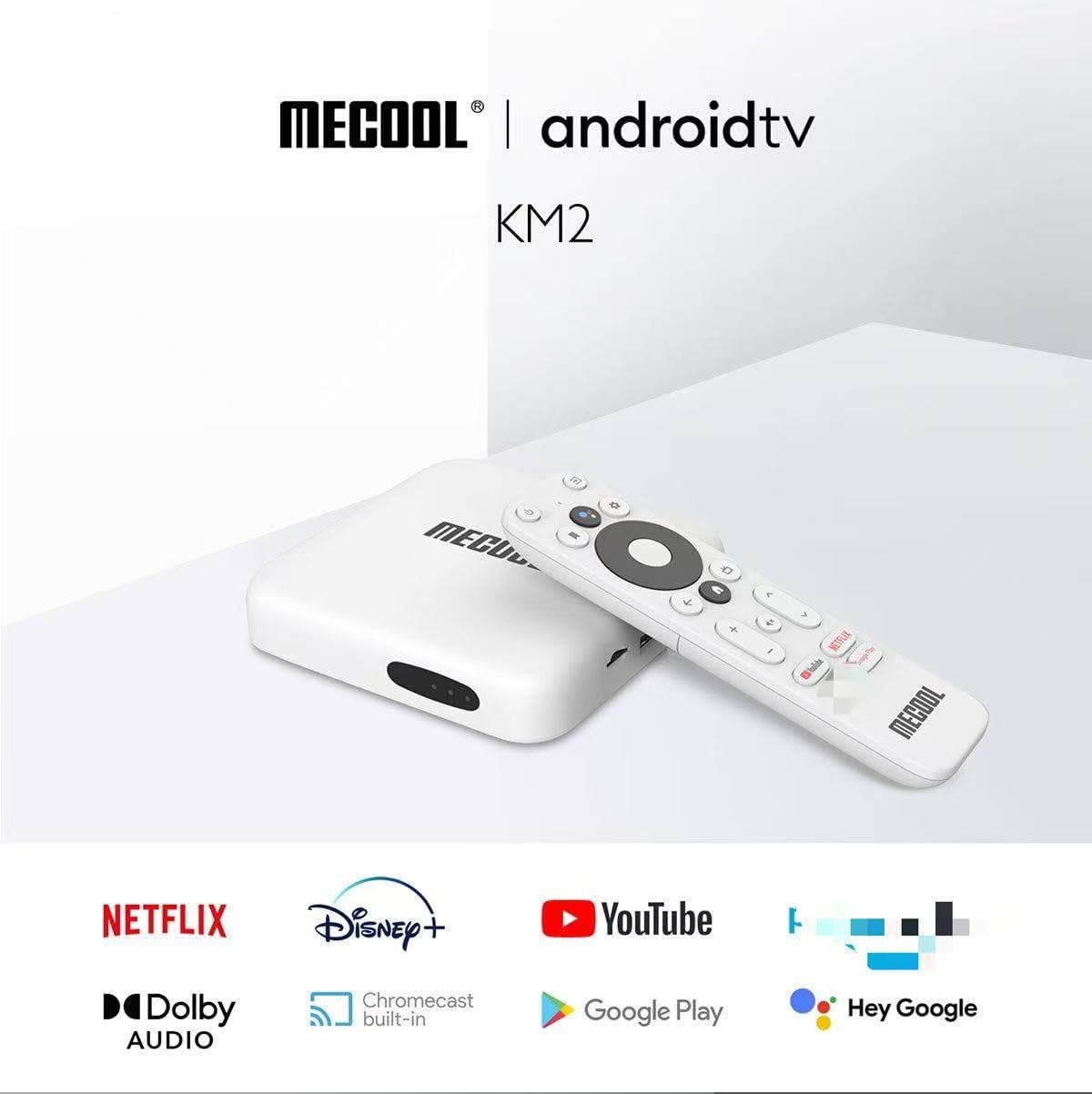 MECOOL KM2 Android TV Netflix 4K con Asistente de Google Reproductor multimedia de transmisión 4K HDR integrado Certificado por Google Certificado por Netflix MECOOL KM2 Android TV Netflix 4K con Asistente de Google Reproductor multimedia de transmisión 4K HDR integrado Certificado por Google Certificado por Netflix