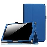 Fintie NuVision 8 Inch Tablet Case - Premium PU Leather Folio Cover with Stylus Holder for 2016 NuVision TM800W560L / 2017 NuVision TM800W610L / TM800P610L 8-Inch Windows Tablet, Royal Blue