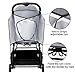 Stroller Rain Cover & Mosquito Net,Universal Baby Jeep Stroller , Protection Against Mosquitos,Clear Windproof Waterproof,Travel Umbrella Cover for Pram,Outdoor Use (Air Holes)
