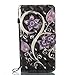 Firefish Galaxy J7 V Case / Galaxy J7 Perx Case / Galaxy J7 Sky Pro / J7 Prime / Galaxy Halo / J7 2017 Case, Magnetic PU Wallet Cover Durable Stand Cover Credit Card Holder Birthday Gift-Purple
