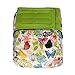 Charcoal Bamboo AIO All-In-One Cloth Diaper w/ Pocket, Hook-and-Loop (Spring)