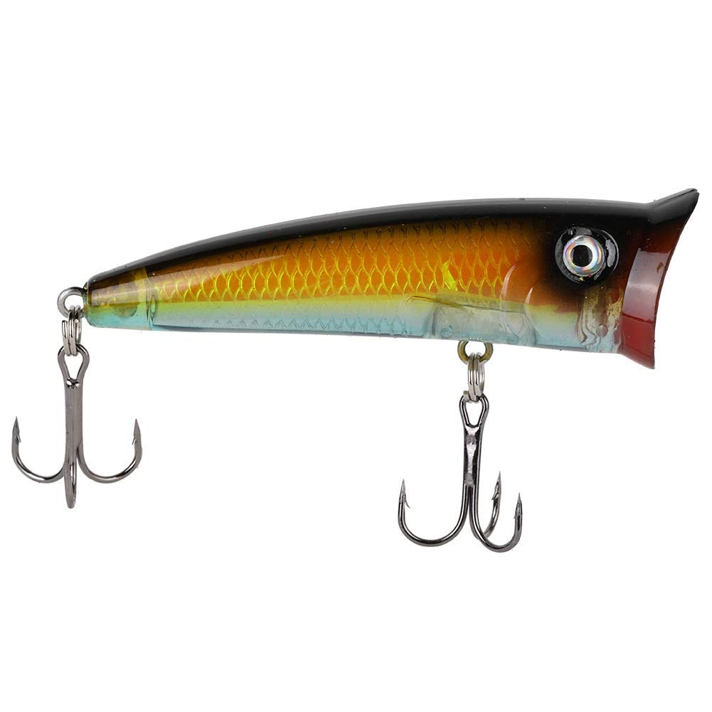 Alomejor Topwater Fishing Lure Floating Bait Freshwater Saltwater Lures for Carp Bass Pike Seafishing(4#)