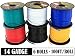14 Gauge Flexible Copper Clad Aluminum Low Voltage Primary Wire 6 Color Set, 100ft roll (600 ft Total) for 12 Volt Automotive Trailer Harness Car Audio Video Wiring
