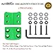 AUTMATCH Winch Cable Hook Stopper (2 Pack), Silicone Rubber Winch Stopper for Wire & Synthetic Rope, Winch Line ATV UTV, Shock Absorbent, Prevent Pulling Bounce and Abrasion, Green
