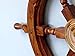 Asher's Collection Deluxe Class Wood and Brass Decorative Ship Wheel 24