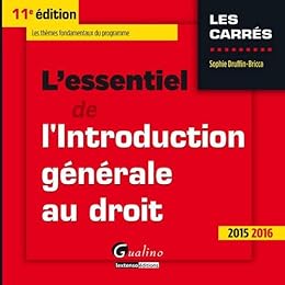 L' essentiel de l'introduction générale au droit