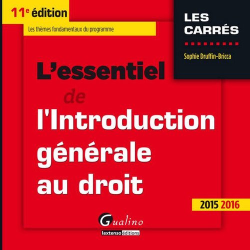 L' essentiel de l'introduction générale au droit