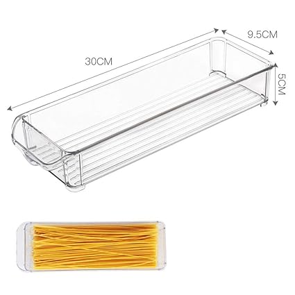 Ibaste Refrigerator Storage Box Plastic Rectangular Noodles