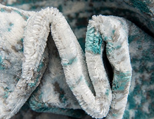 Unique Loom Sofia Collection Turquoise 5 x 8 Area Rug (5' x 8')