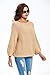 Women's Casual Crew Neck Knit Sweater Loose Pullover Cardigan