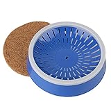 Blue Warm Pigeons Supplies Plastic Bird Eggs Basin Nest with Grass Mat