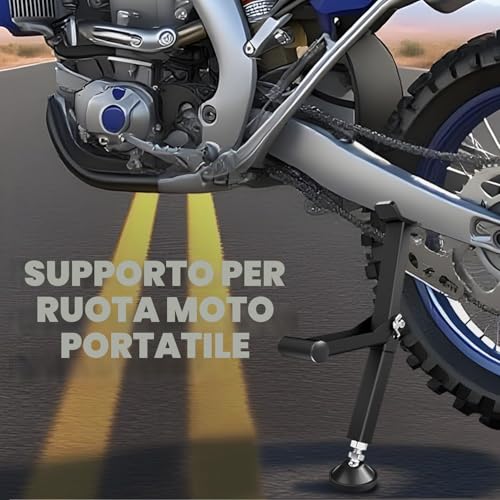 Universal Motorcycle Wheel Lifting, Front and Rear Wheel Support for Motorcycles, Black