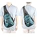 Vanlison Crossbody Sling Bag Backpack for Men & Women Lake Blue