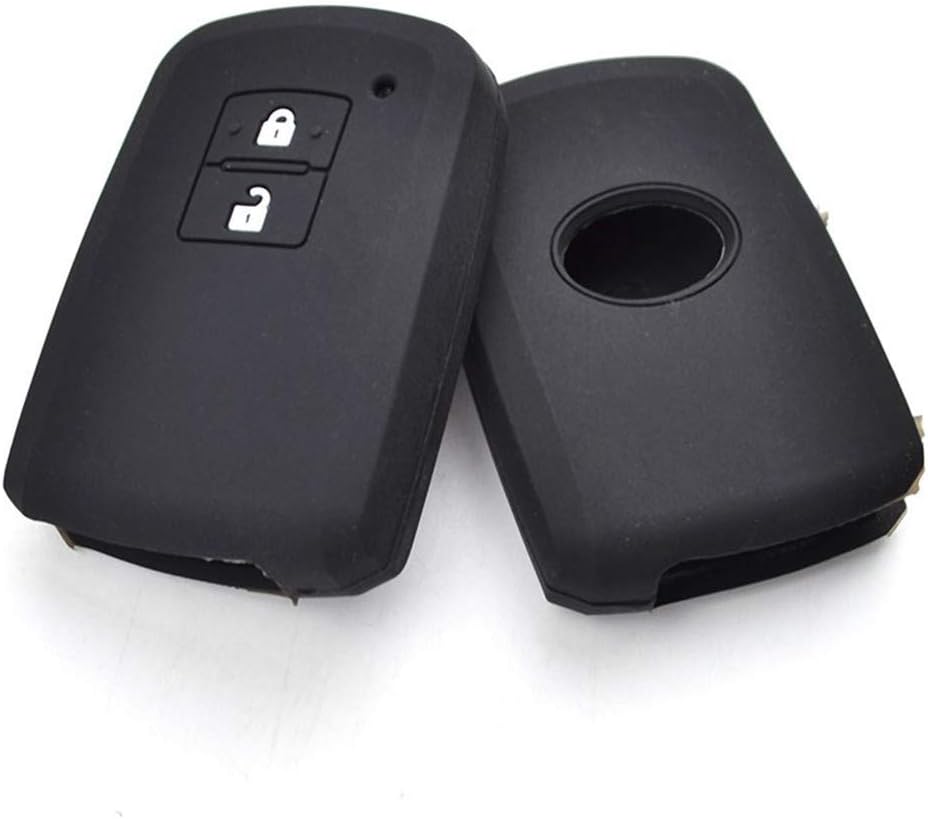 Happyit Silicone Car Key Case Cover for Toyota Auris Camry RAV4 Avalon Yaris Verso 2012-2018 2 Button Keyless Shell Holder