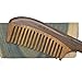 Xuanli Natural Green Sandalwood Wooden Comb - NO SNAGS, NO TANGLE, NO STATIC (Short Handle - Standard Tooth) (M028)