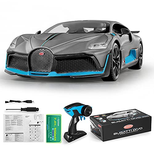 MIEBELY Bugatti Remote Control Car 1/16 Scale RC Car for Children and