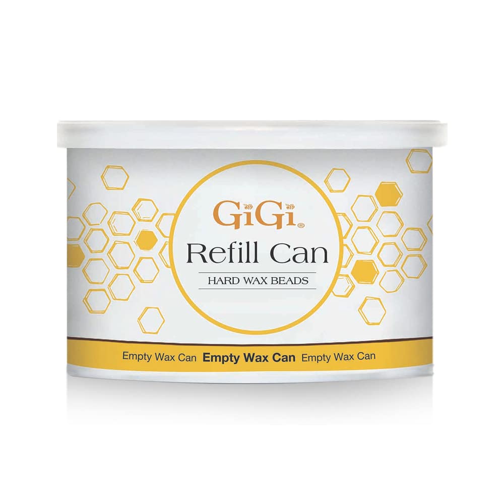 GiGi Hard Wax Beads Refill Can, 14 oz, empty wax