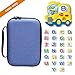Aproca Hard Storage Travel Case for Leapfrog Fridge Phonics Magnetic Letter Set (Blue -Black Zipper)