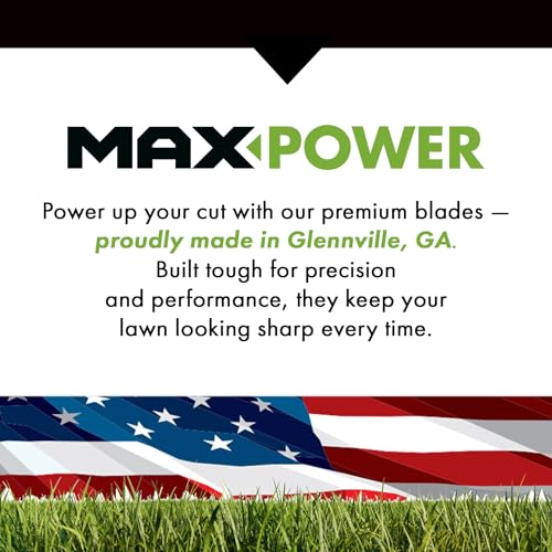 MAXPOWER 561816B 3-BLADE SET FOR 54″ CUT JOHN DEERE, REPLACES OEM NO. M143520, UC22010