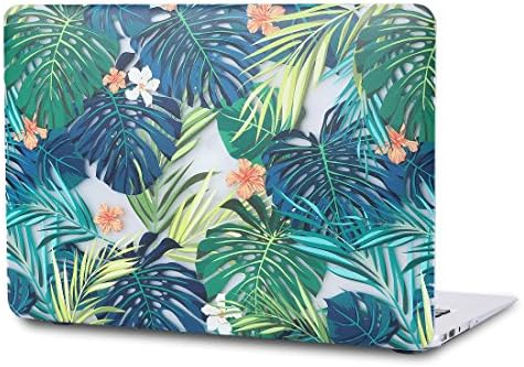 A1425/A1502 Macbook Pro 13 Case Cover, SALMEN Hard Shell Protective Matte Case with Keyboard Cover for Mac book Pro 13 Inch with Retina Display No CD-Rom Driver (Crystal Palm Pattern-Flower)
