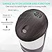 Homestarry USB Car Essential Oil Diffuser Air Refresher Ultrasonic Aromatherapy Diffusers Cool Mist Humidifier with 7 Color LED Lights for Office Travel Home Study Vehicle- Wood Grain